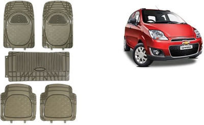 Autofetch Rubber Standard Mat For  Chevrolet Spark(Black)