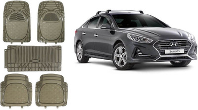 Autofetch Rubber Standard Mat For  Hyundai Sonata(Grey)