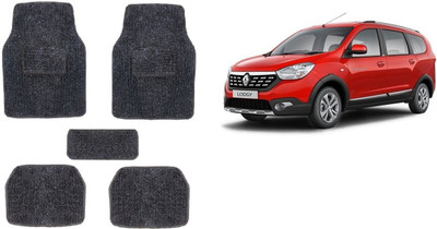 Autofetch Rubber Standard Mat For  Renault Lodgy(Black)