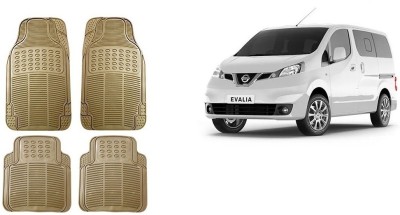 Autofetch Rubber Standard Mat For  Nissan Evalia(Beige)