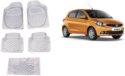 Autofetch Rubber Standard Mat For  Tata Tiago(White)
