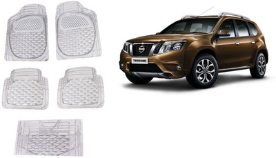 Autofetch Rubber Standard Mat For  Nissan Terrano(White)