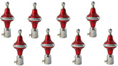 GROWNIX Red Rod Rail Bracket Metal(Pack of 8)