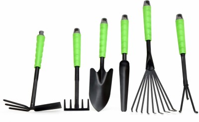 SeaRegal 6 Piece Garden Tool Sets - Gardening Hand Tools with High Carbon Steel Heads Garden Tool Kit(6 Tools)