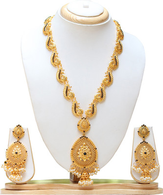 Swarajshop Alloy Gold-plated Gold Jewellery Set(Pack of 1)