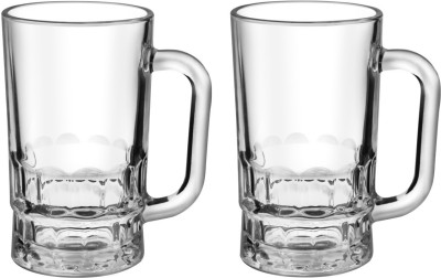 TREO GUSTO COOL Glass Beer Mug(335 ml, Pack of 2)