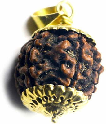 Suruchi Gems & Jewels Certified Natural Five Mukhi (5 face) Rudraksha With Lab Tested Certificate Wood Pendant