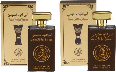 AL FAKHR AMEER AL OUD KHUSUSI Perfume Pack of 2 Eau de Parfum  -  100 ml(For Men & Women)