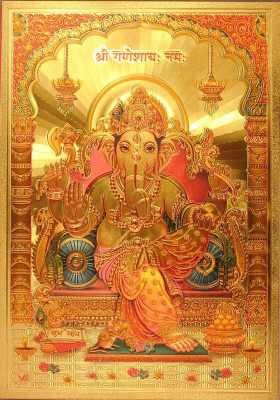 SUNINOW LORD GANESHA Religious Frame