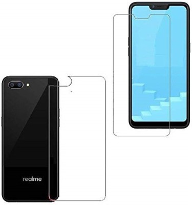 ELEF Front and Back Tempered Glass for Realme C1(Pack of 2)