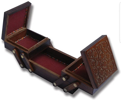 CART OF CRAFTS Shelf Organizers(Brown, Wooden)