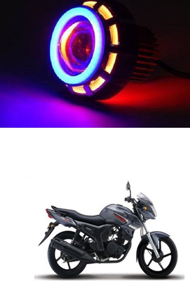 PRTEK LED Headlight Lens Projector (Red And Blue) bike 0048 Headlight Motorbike LED for Yamaha (12 V, 35 W)(SZ-S, Pack of 1)