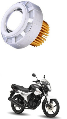 PRTEK LED Headlight Lens Projector (White And Blue) 0033 Headlight Motorbike LED for Yamaha (12 V, 35 W)(SZ-R, Pack of 1)