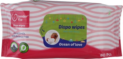 Tender flo Baby Wipes (80 Pcs)(80 Wipes)