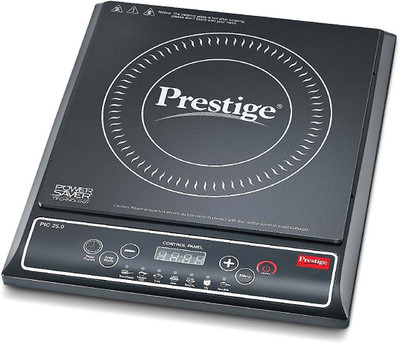 Prestige 1200 W Induction Cooktop Push Button(Black, Atlas 1.0)