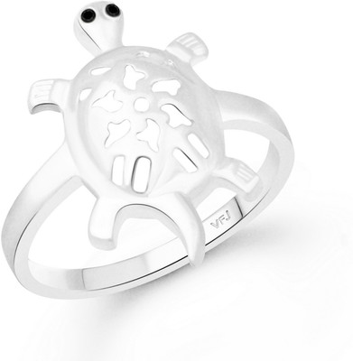 VIGHNAHARTA Designer Turtle Finger Ring for Women and Girls Alloy Cubic Zirconia Gold Plated Ring