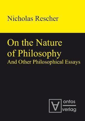 On the Nature of Philosophy and Other Philosophical Essays(English, Electronic book text, Rescher Nicholas)