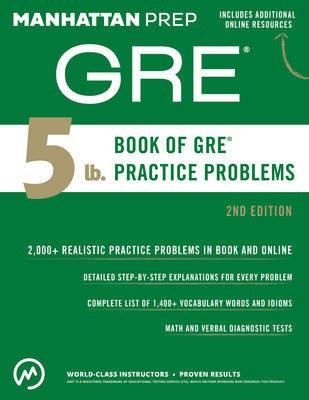 5 lb. Book of GRE Practice Problems(English, Electronic book text, Manhattan Prep)