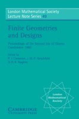 Finite Geometries and Designs(English, Paperback, unknown)