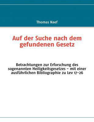 Auf der Suche nach dem gefundenen Gesetz(German, Paperback, Naef Thomas)