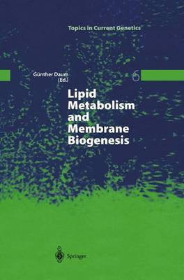 Lipid Metabolism and Membrane Biogenesis(English, Hardcover, unknown)