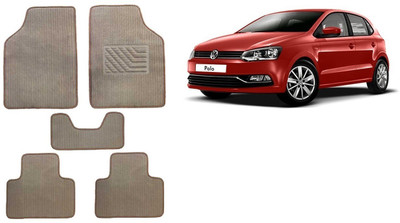 Autofetch Rubber Standard Mat For  Volkswagen Polo(Beige)