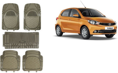 Autofetch Rubber Standard Mat For  Tata Tiago(Grey)