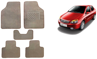 Autofetch Rubber Standard Mat For  Tata Indigo CS(Beige)