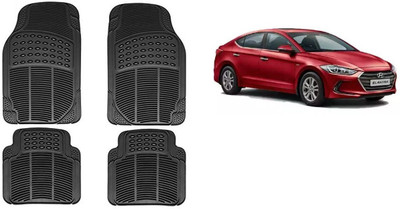 Autofetch Rubber Standard Mat For  Hyundai Elantra(Black)