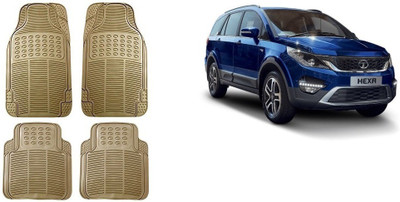 Autofetch Rubber Standard Mat For  Tata Hexa(Beige)