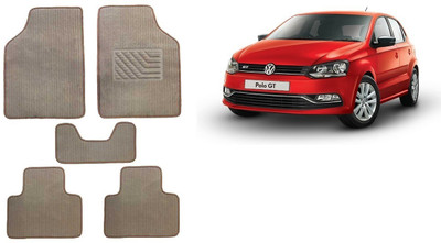 Autofetch Rubber Standard Mat For  Volkswagen Polo GT(Beige)