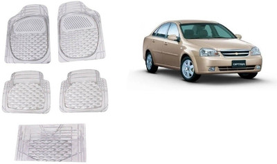 Autofetch Rubber Standard Mat For  Chevrolet Optra(White)