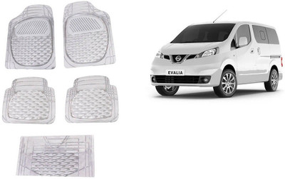 Autofetch Rubber Standard Mat For  Nissan Evalia(White)