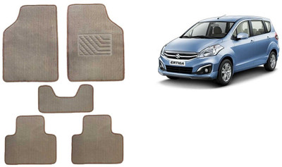 Autofetch Rubber Standard Mat For  Maruti Suzuki Ertiga(Beige)