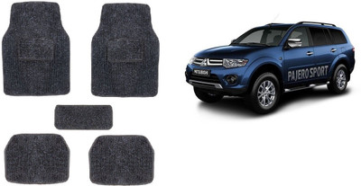 Autofetch Rubber Standard Mat For  Mitsubishi Pajero Sport(Black)