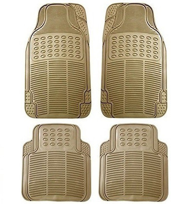 Autofetch Rubber Standard Mat For  Universal For Car(Beige)