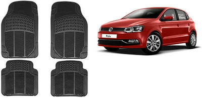 Autofetch Rubber Standard Mat For  Volkswagen Polo(Black)