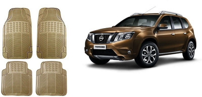 Autofetch Rubber Standard Mat For  Nissan Terrano(Beige)