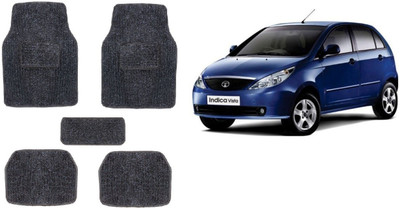 Autofetch Rubber Standard Mat For  Tata Indica Vista(Black)