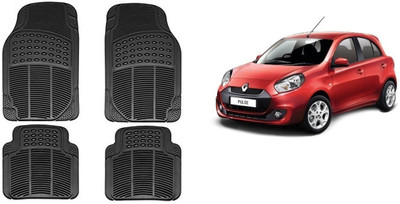 Autofetch Rubber Standard Mat For  Renault Pulse(Black)