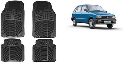 Autofetch Rubber Standard Mat For  Maruti Suzuki 800(Black)