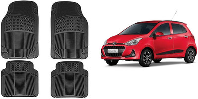 Autofetch Rubber Standard Mat For  Hyundai Grand i10(Black)