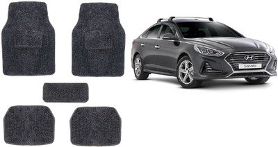 Autofetch Rubber Standard Mat For  Hyundai Sonata(Black)