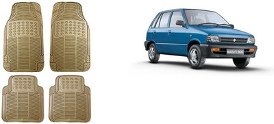Autofetch Rubber Standard Mat For  Maruti Suzuki 800(Beige)