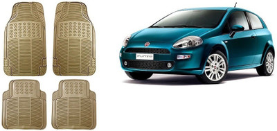 Autofetch Rubber Standard Mat For  Fiat Grand Punto(Beige)