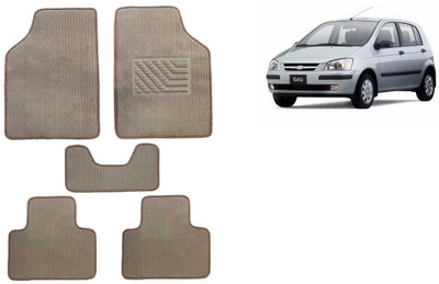 Autofetch Rubber Standard Mat For  Hyundai Getz(Beige)