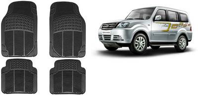Autofetch Rubber Standard Mat For  Tata Sumo Grande(Black)