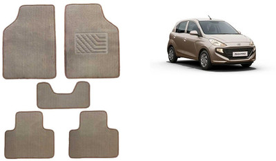 Autofetch Rubber Standard Mat For  Hyundai Santro(Beige)