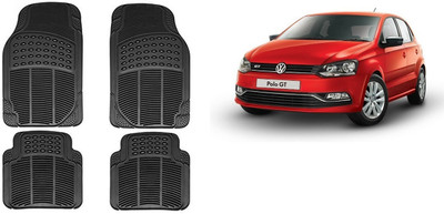 Autofetch Rubber Standard Mat For  Volkswagen Polo GT(Black)