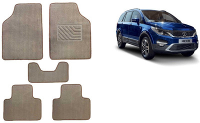 Autofetch Rubber Standard Mat For  Tata Hexa(Beige)